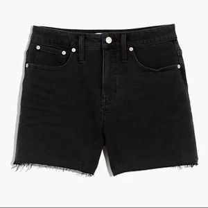 Madewell High Rise Black Vintage Denim Shorts 26